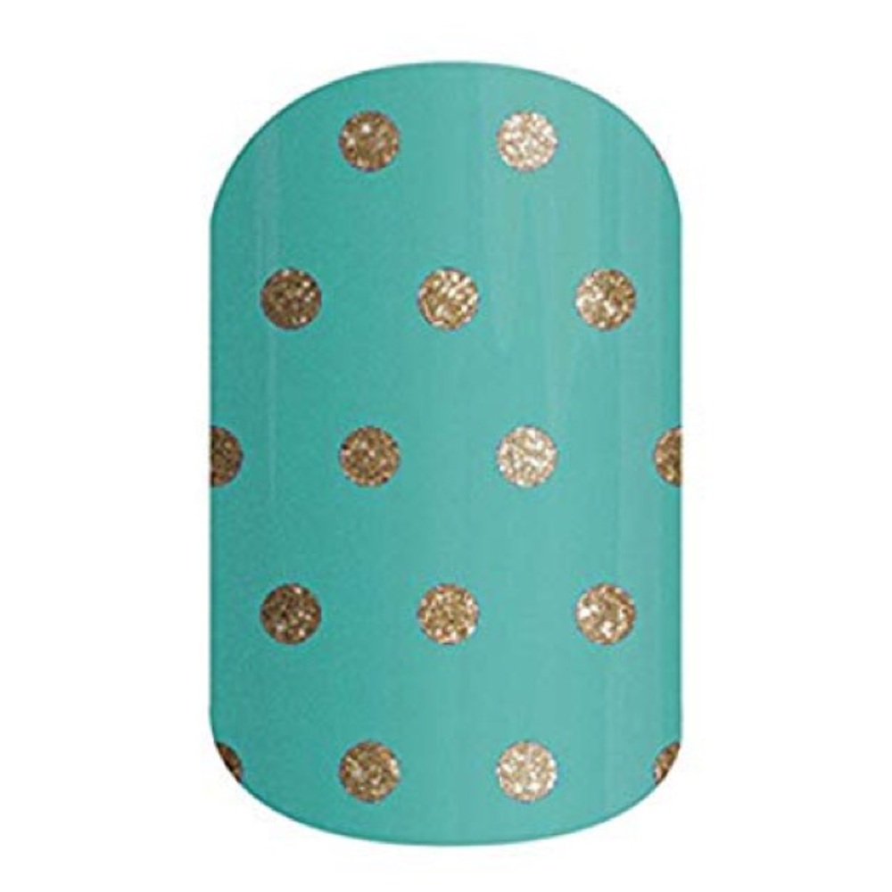 Jamberry Ivy Teal Polka